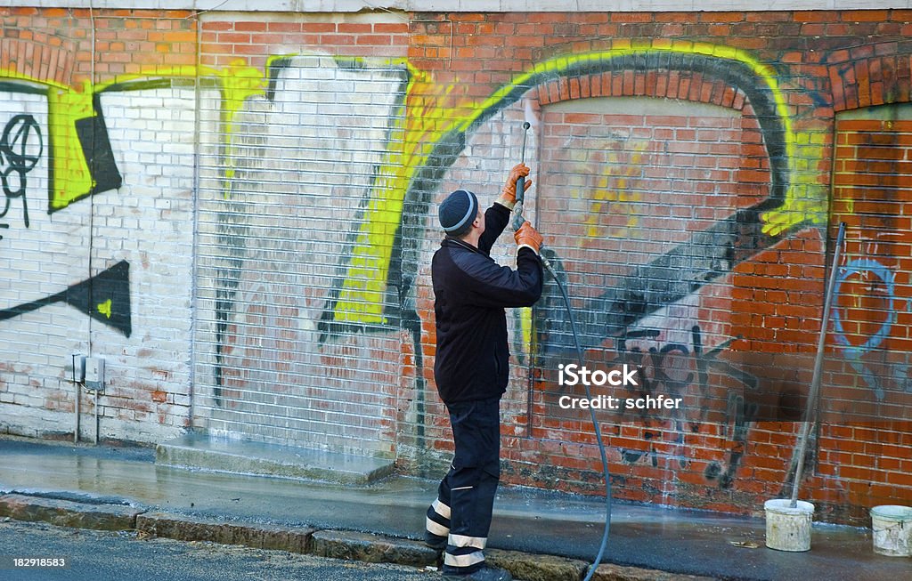 graffiti remoção de - Royalty-free Grafite - Produto Artístico Foto de stock