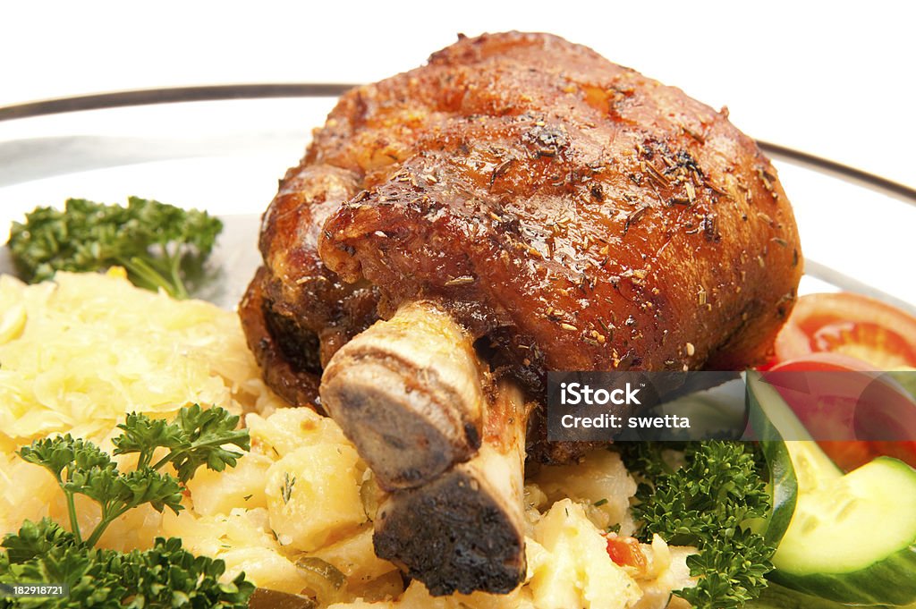 Pork shank roast Gourmet pork shank roast Shank Stock Photo