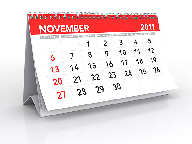 listopad 2011 – kalendarz - november calendar 2011 time zdjęcia i obrazy z banku zdjęć