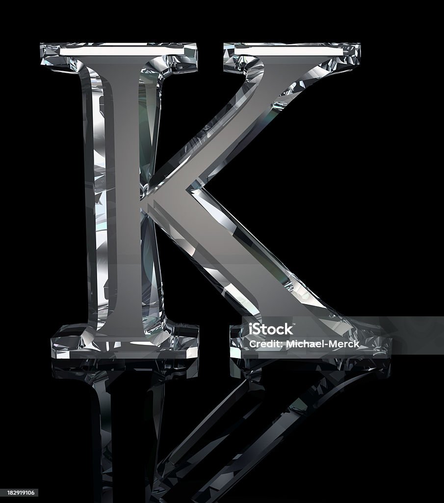 Crystal Letter K Stock Photo - Download Image Now - Letter K ...