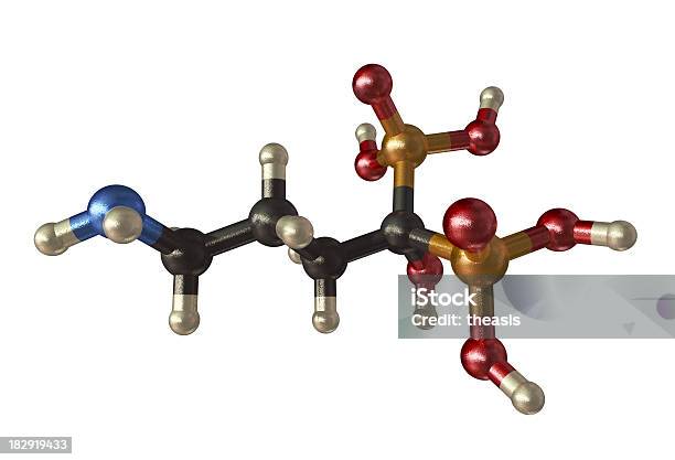 Модель Alendronate — стоковые фотографии и другие картинки Атом - Атом, Без людей, Белый фон