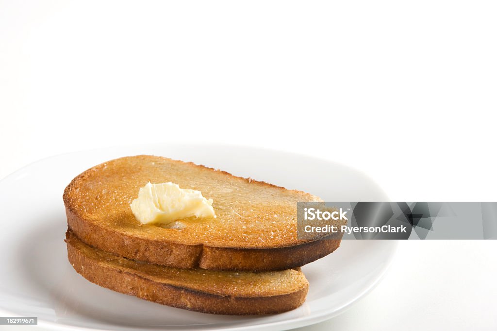 Butter-Toast. - Lizenzfrei Brotsorte Stock-Foto