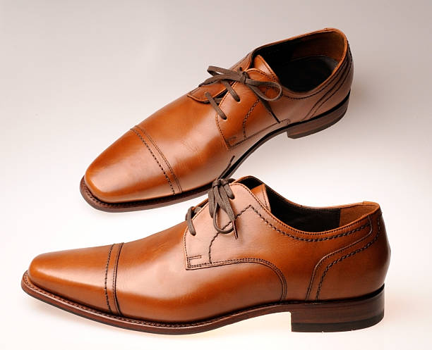 istock Pair of brown shoes 182920147