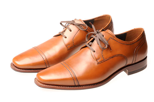 istock Pair of brown shoes 182920186