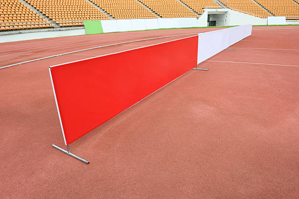 advertisement advertisement in soccer stadium stadium advertising stock pictures, royalty-free photos & images