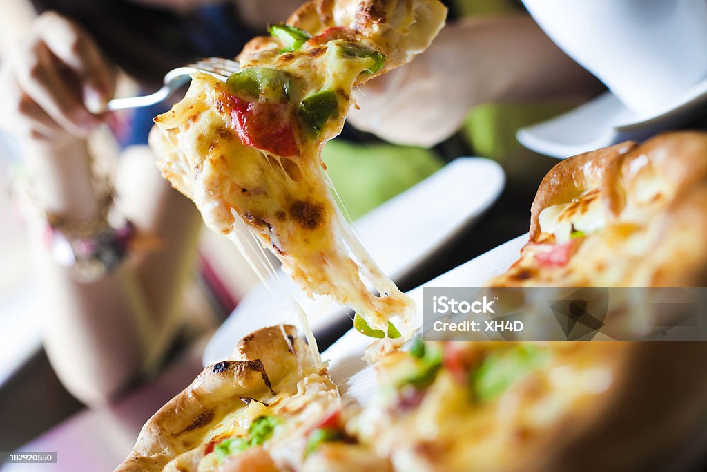 pizza com frutos do mar - Foto de stock de Assado no Forno royalty-free