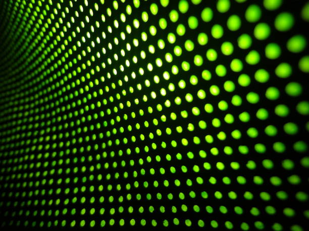 istock Green Modern Abstract Defocused Blurred Smooth Spotted Seamless Dots Black Background 1829211196