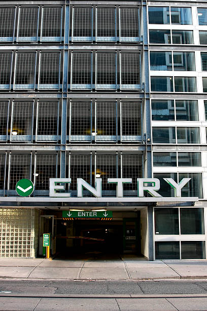 istock Parking garage entrance 182921207