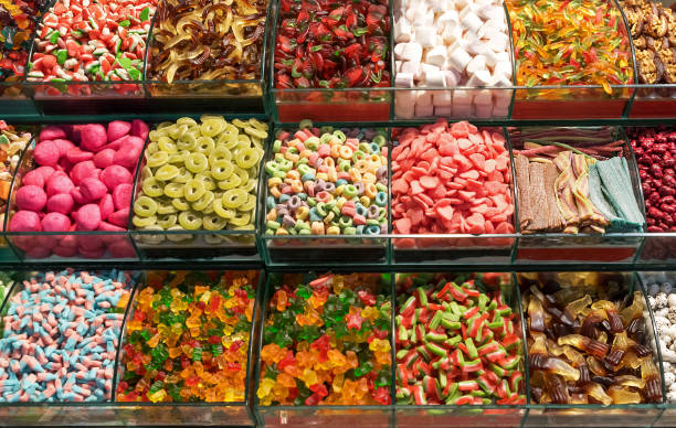 istock Jelly sweets sold on market stall 1829212290