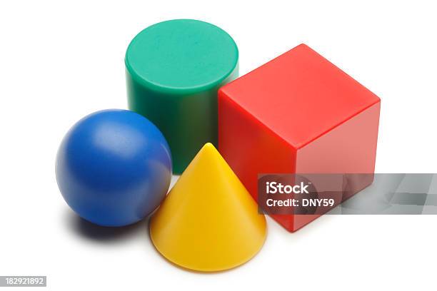 Геометрические Формы — стоковые фотографии и другие картинки Сфера - Сфера, Блок, Игрушечный куб