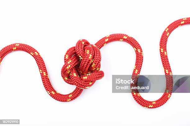 Complex Knot Isolated On White Stock Photo - Download Image Now - Bending, Bonding, Complexity