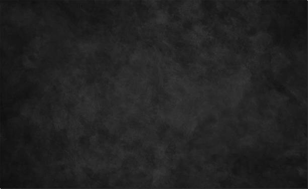 ilustrações de stock, clip art, desenhos animados e ícones de elegant black background vector illustration with vintage distressed grunge texture and dark gray charcoal color paint - quadro negro