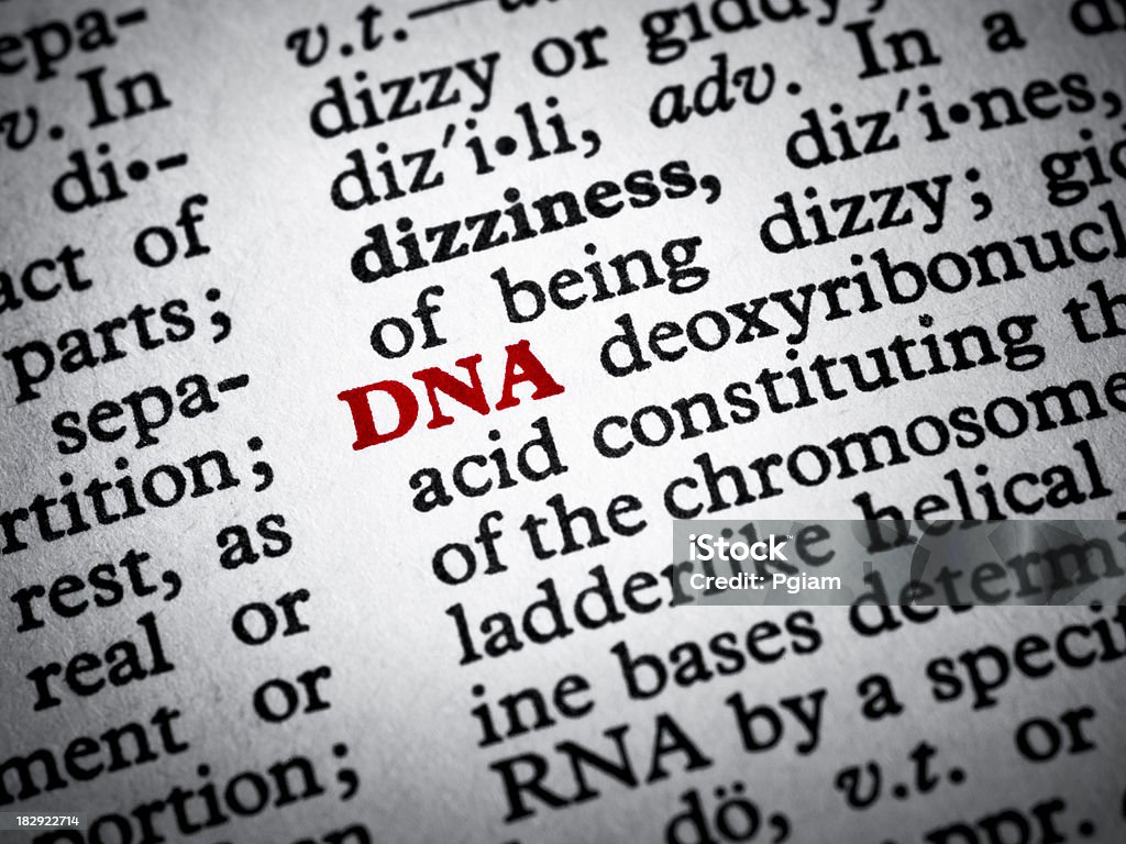 DNA Dictionary definition of DNA Beauty Stock Photo