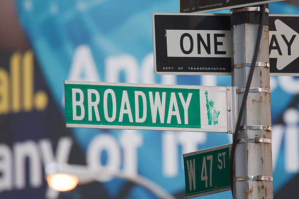 Broadway sign stock photo