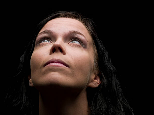 istock Caucasian Woman Looking Up 182923873