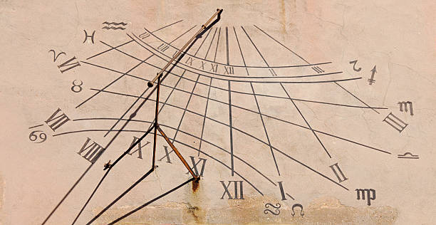 sundial in Heidelberg castle facade