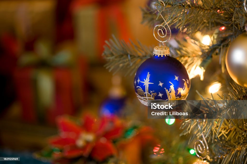 Natività Natale ornamento - Foto stock royalty-free di Natale