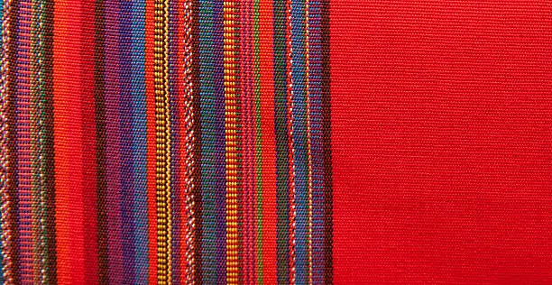 Blanket Detail with Latin American Color Pattern