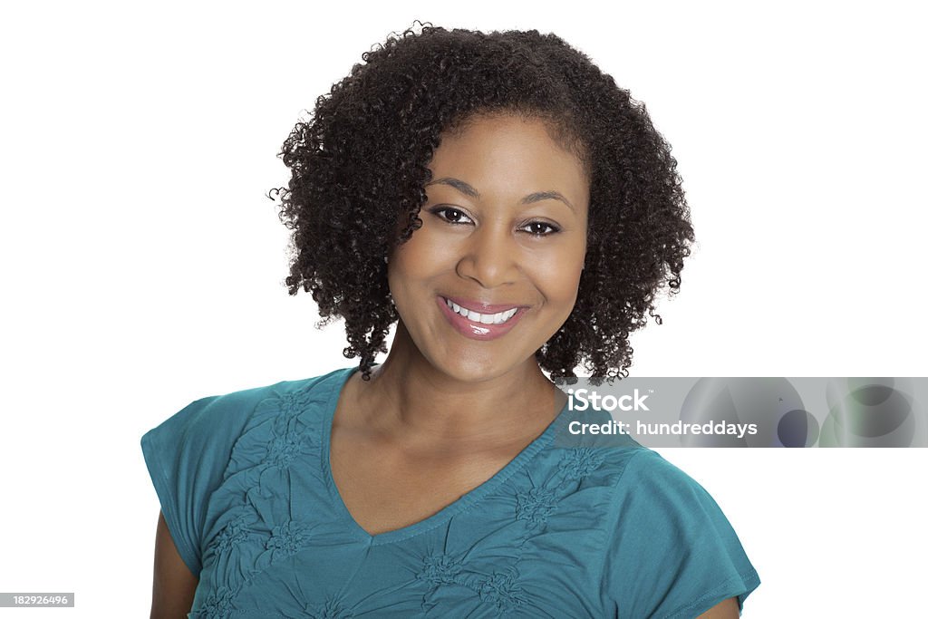 Nahaufnahme Porträt einer lächelnden schönen jungen Frau - Lizenzfrei 25-29 Jahre Stock-Foto