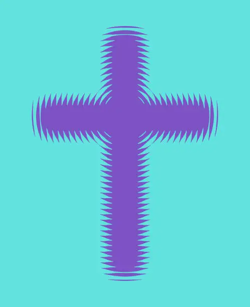 Vector illustration of Cross illustration