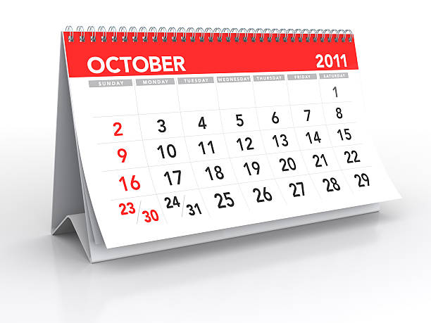 2011 年 10 月のカレンダー - october calendar 2011 month ストックフォトと画像