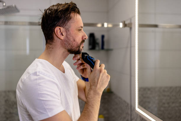 istock Effortlessly groom your beard with an electric razor 1829271927