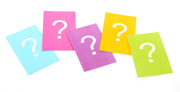 Group of Questions stock photo