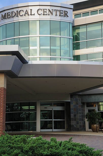 Entrance to medical center building