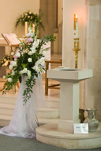 istock Roman Catholic Baptismal Font 182927977