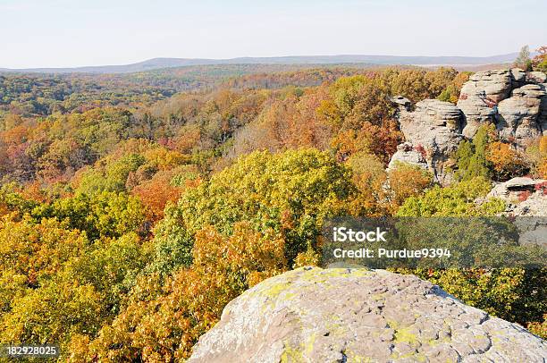 View Of Foliage In Garden Of The Gods Southern Illinois Stock Photo - Download Image Now