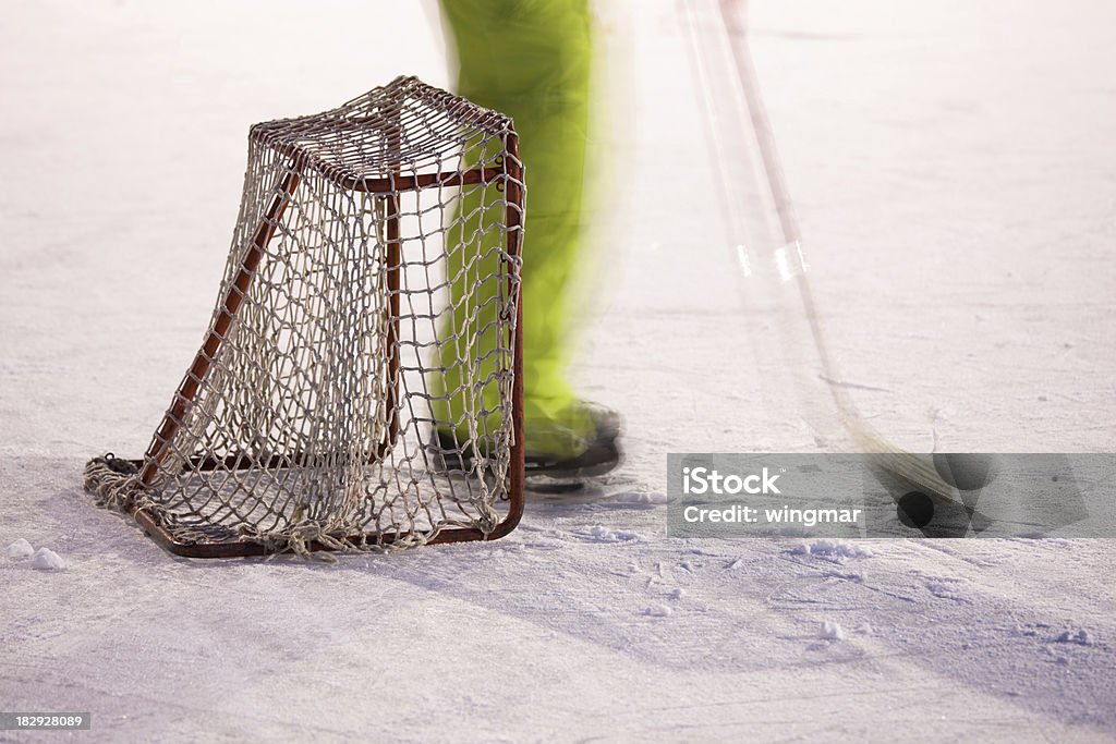 Obiettivo del livello di Hockey su ghiaccio - Foto stock royalty-free di Goal di hockey