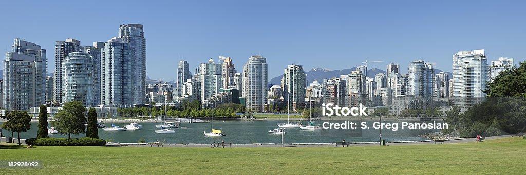 Skyline de Vancouver Waterfront - Royalty-free Vancouver Foto de stock