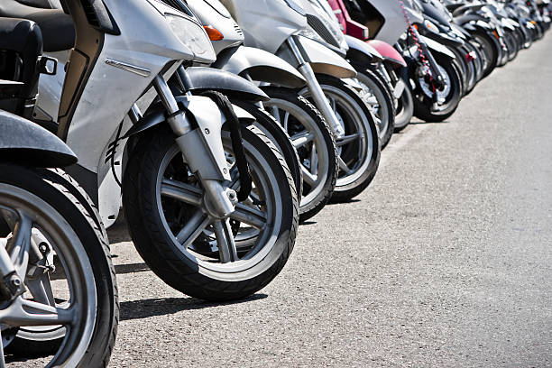 istock Parked Motor Scooters in Firenze, Italy 182928958