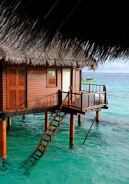 istock Staircase from a bungalow and dhoni in background 182929391