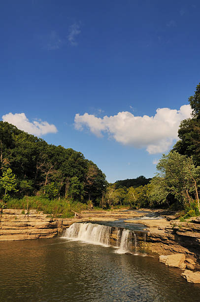 istock Waterfall Lower Cataract Falls State Park Central Indiana Landmark 182929400