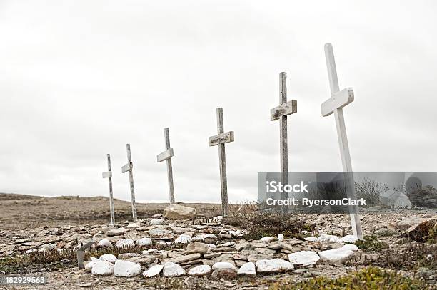 Arctic Grave Crosses Nunavut Canada Stock Photo - Download Image Now - Canada, Nunavut, Arctic