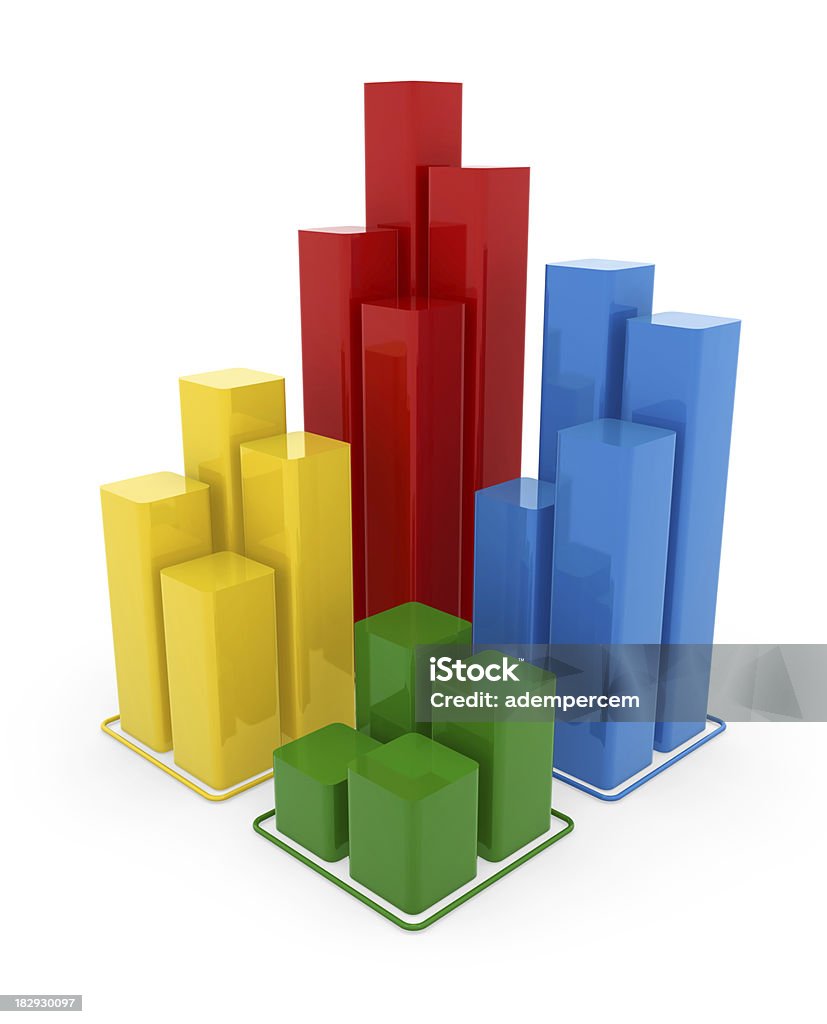 Gráfico de Negócios - Royalty-free Amarelo Foto de stock