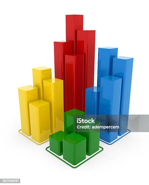 Gráfico De Negócios - Fotografias de stock e mais imagens de Amarelo - Amarelo, Analisar, Atividade bancária