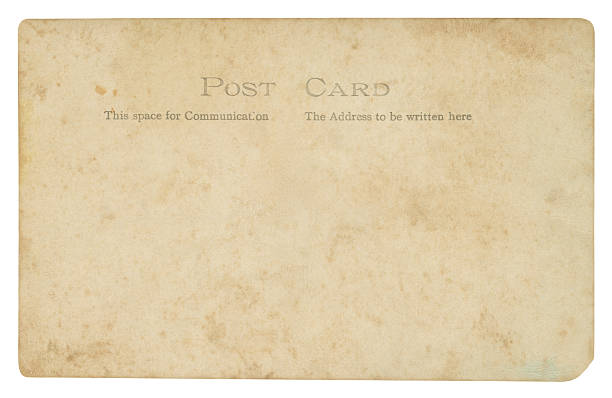 vazio cartão postal - isolated on white lifestyles industry torn - fotografias e filmes do acervo
