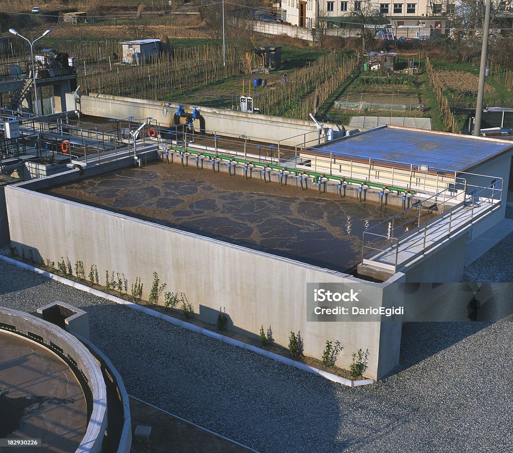 Settore Impianto di depurazione dell'acqua - Foto stock royalty-free di Acqua