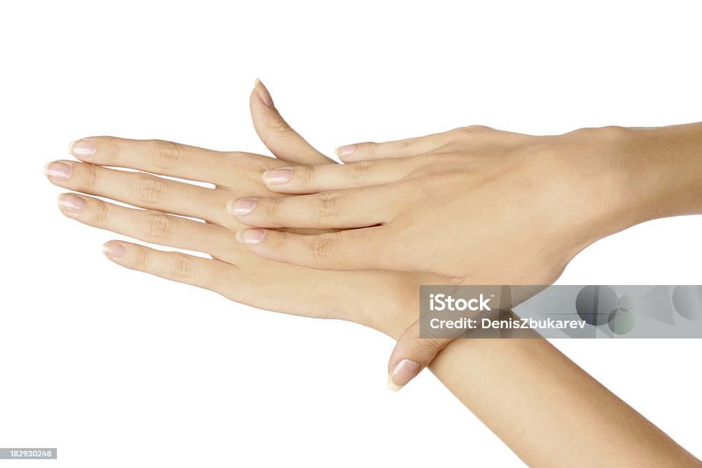 Fêmea mãos - Foto de stock de Unha royalty-free