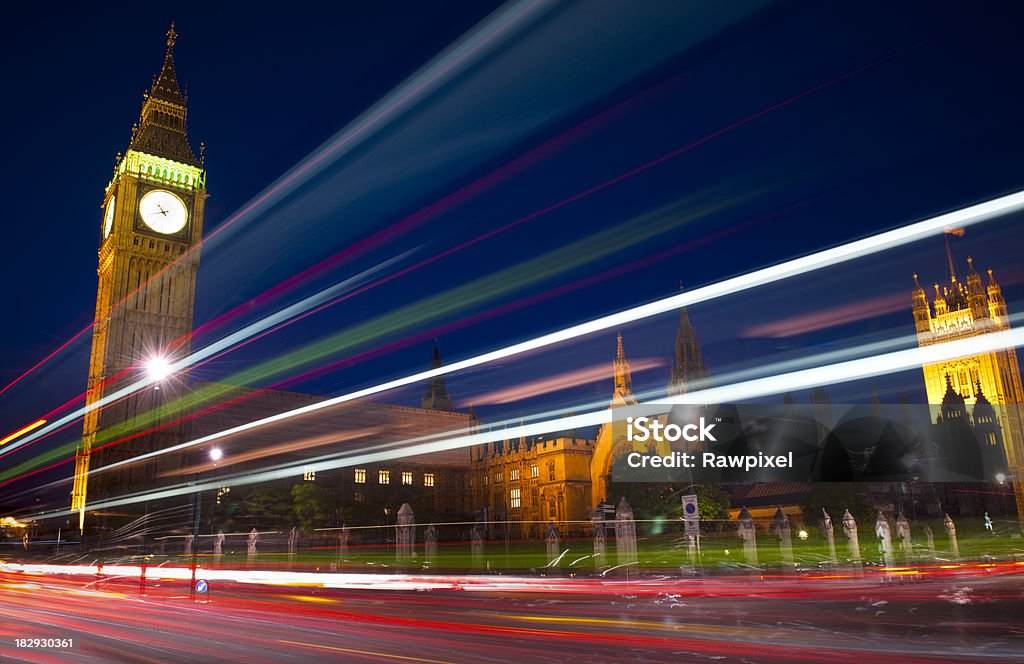 Luces de la ciudad de London - Foto de stock de Big Ben libre de derechos