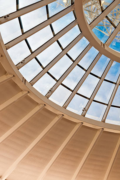 istock Contemporary roof structure with glass 182930602