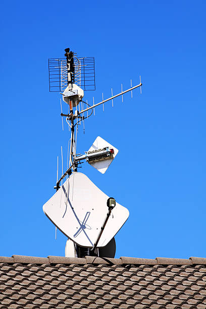 istock Satellite and TV antennas 182930736