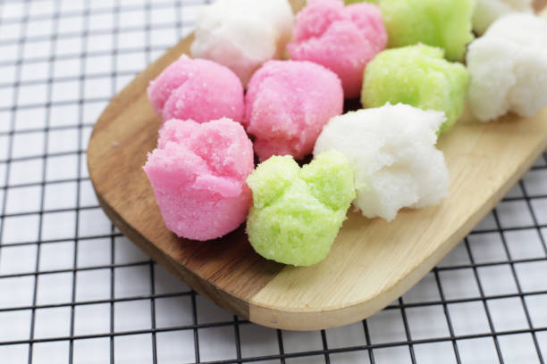 istock Khanom Pui Fai (Thai steamed cupcakes) 1829333637