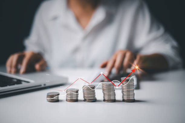 istock Businesswoman working with modern computer calculator virtual dashboard analyzing finance sales data and economic growth graph chart and account report technology. 1829356179