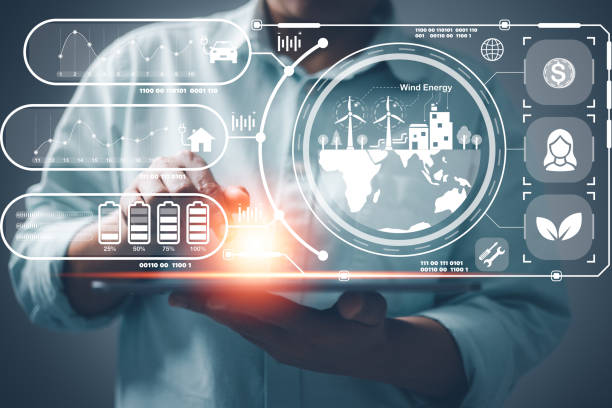 istock Carbon neutrality net zero. Hand of pollution and effective management with netzero symbols - renewable energy, reduced CO2 emissions, carbon credit to limit global warming from climate change. 1829376305