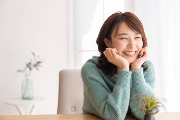 young attractive asian woman