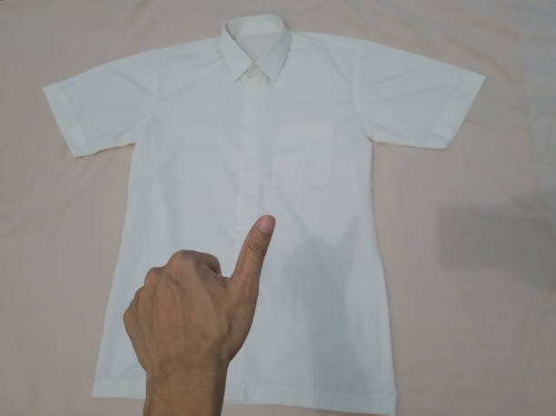 istock Men's white shirt 1829423482