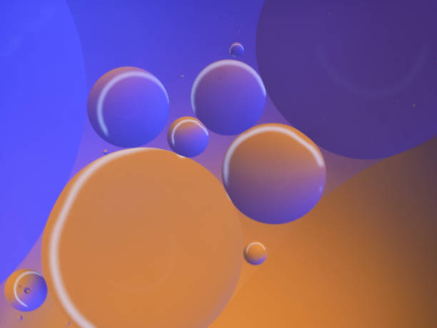 istock Top view movement of oil bubbles in the liquid 1829426096